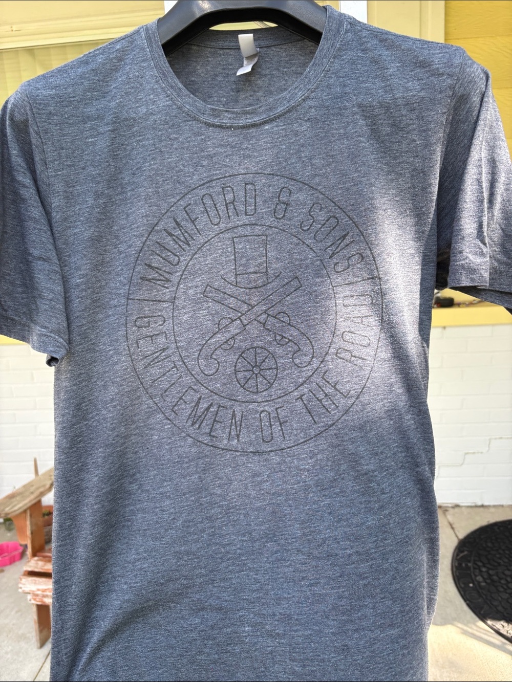 Next Level Apparel Heather Charcoal Graphic Crew Tee